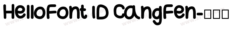 HelloFont ID CangFen字体转换